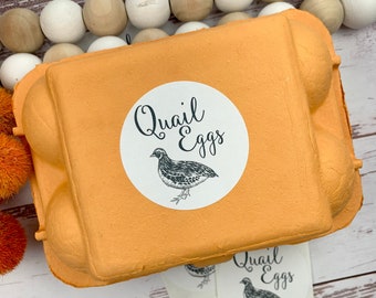 Quail Egg Carton Stickers - Fresh Eggs - Egg Carton Sticker - Quail Stickers - Quail Lover Gift Idea - Stocking Stuffer - Quail Egg Stamp