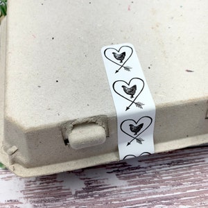 Egg Carton Tape - Egg Carton Label - Custom Egg Cartons - Chicken Lover Gift idea - Silkie - Duck Egg Carton - Fresh Eggs - Stocking Stuffer
