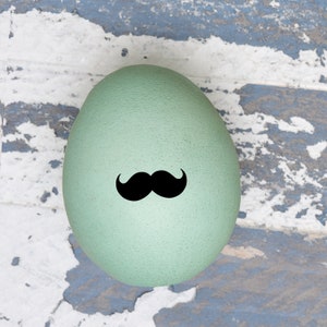 Egg Stamp - Mustache Egg Stamp - Mustache - Chickens - Egg Stamps - Farm Fresh Eggs - Chicken Coop - Mustache Stamp - FarmhouseMaven