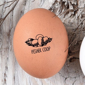 CUSTOM Egg Stamp - Chickens - Stamp for Egg - Logo Stamp Stamp - Chicken Stamp - Farm Stamp - FarmhouseMaven