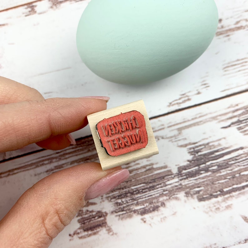 Fresh Eggs Backyard Chickens Chicken Nugget Chicken Coop Chicken Lover Gift Idea Mini Egg Stamp Fresh Eggs Stamp Stamp for Egg