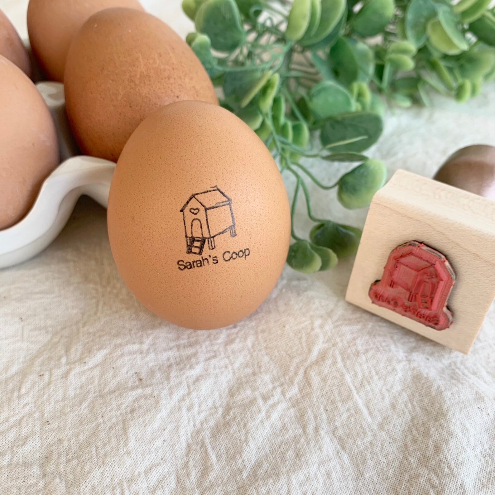 CUSTOM Egg Stamp Stamp for Eggs Chicken Lover Farm Logo Etsy