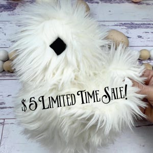 Cute Plush Silkie Chicken - White Silkie Chicken - Stuffed Chicken - Chicken Lady Gift Idea - Silkie Chicken Gift Idea - Silkie Chickens