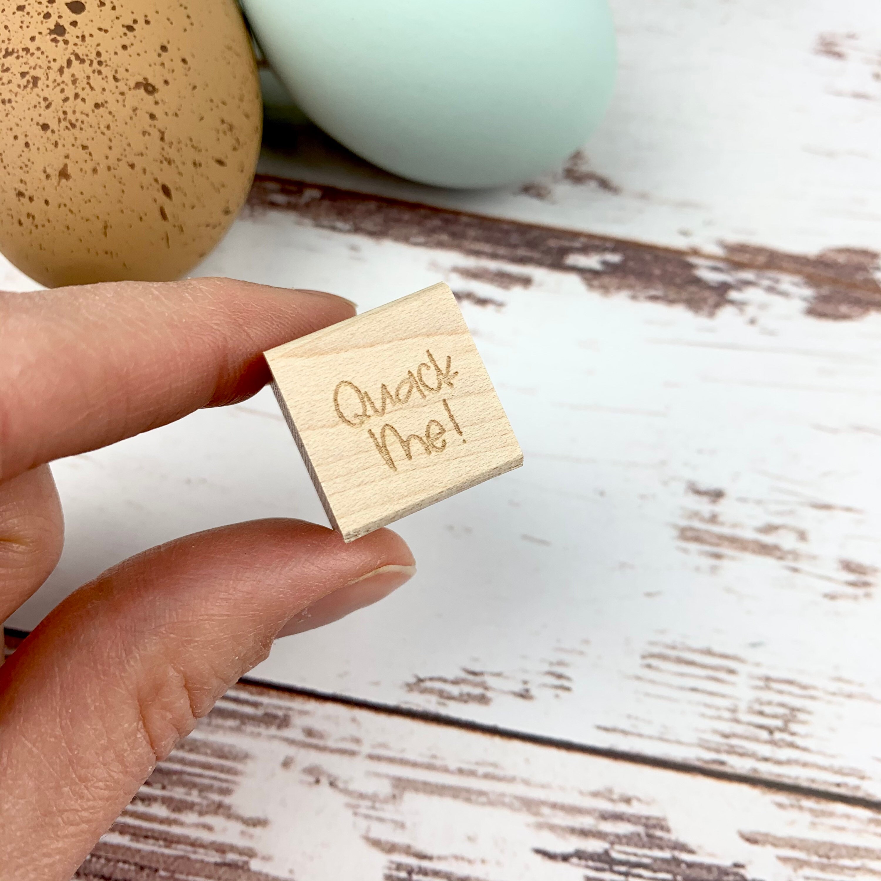 Farm Fresh Duck Egg Carton Perpetual Calendar Date Gathered Square Rubber  Stamp for Stamping Crafting