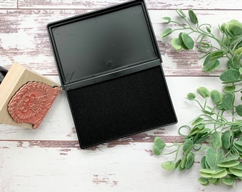 Almohadilla de tinta negra - Tinta de estampación no tóxica (2,5 x 4,25)