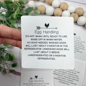 Egg Handling Stickers - Chicken Stickers - Farm Fresh Stickers - Egg Carton Sticker - Chickens - Chicken Lover Gift - Custom Egg Carton