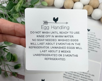 Egg Handling Stickers – Farm Fresh Egg Carton Labels