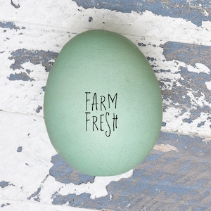 Mini Egg Stamp - Farm Fresh - Fresh Eggs - Backyard Chickens - Chicken Coop - Chicken Lover Gift Idea - Backyard Chickens - FarmhouseMaven