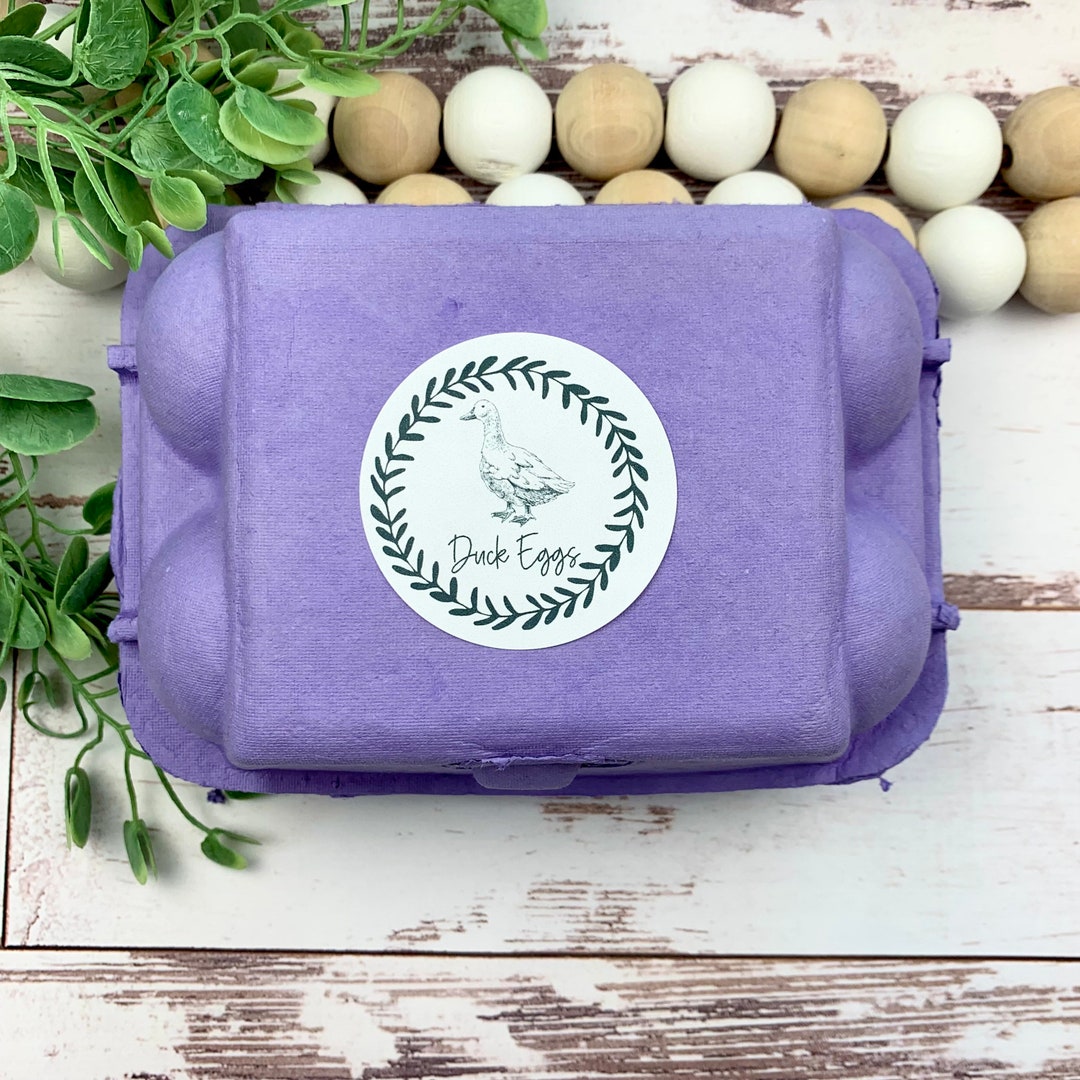 Duck Egg Carton Stickers Farm Fresh Stickers Egg Carton Sticker Duck Egg Carton Duck Lover Gift