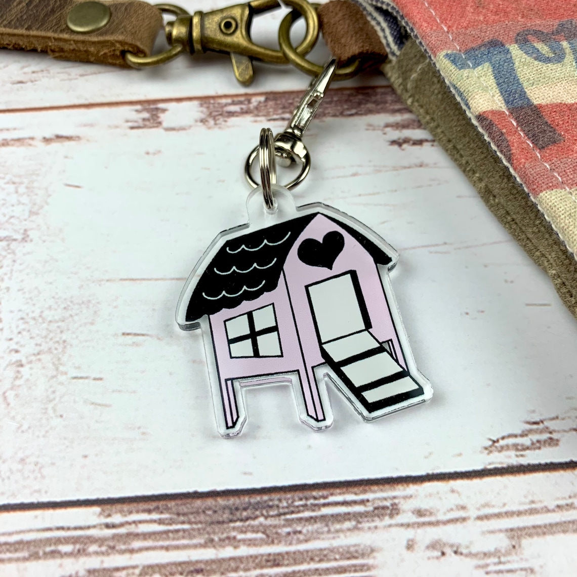 Cute Chicken Keychain Chicken Coop Keychain Chicken Etsy