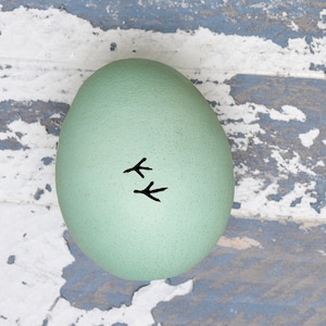 Mini Egg Stamp - Chicken Tracks - Chicken Egg Stamp -  Chickens - Chicken Stamp -  Chicken Coop - Chicken Feet Stamp