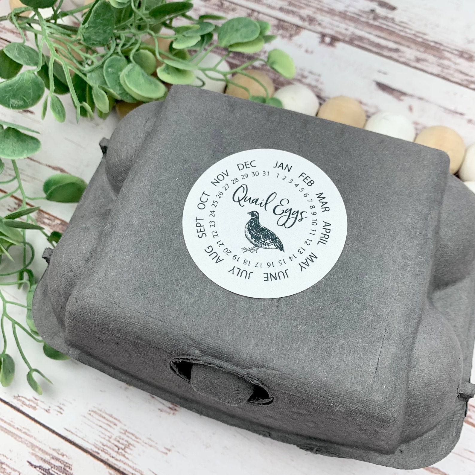 Quail Egg Stickers Quail Egg Carton Quail Egg Date Label Etsy