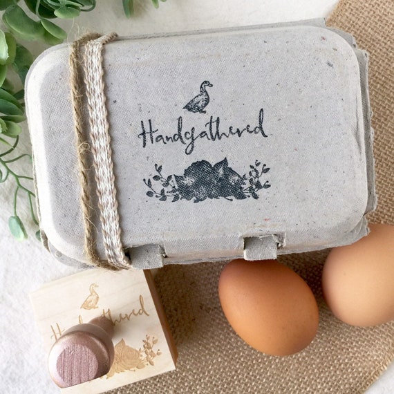 Egg Carton Stamp Handgathered Duck Eggs Fresh Eggs 