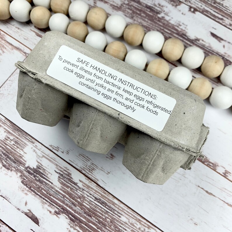 Egg Carton Stamp FDA Label Safe Handling Egg Stickers Etsy