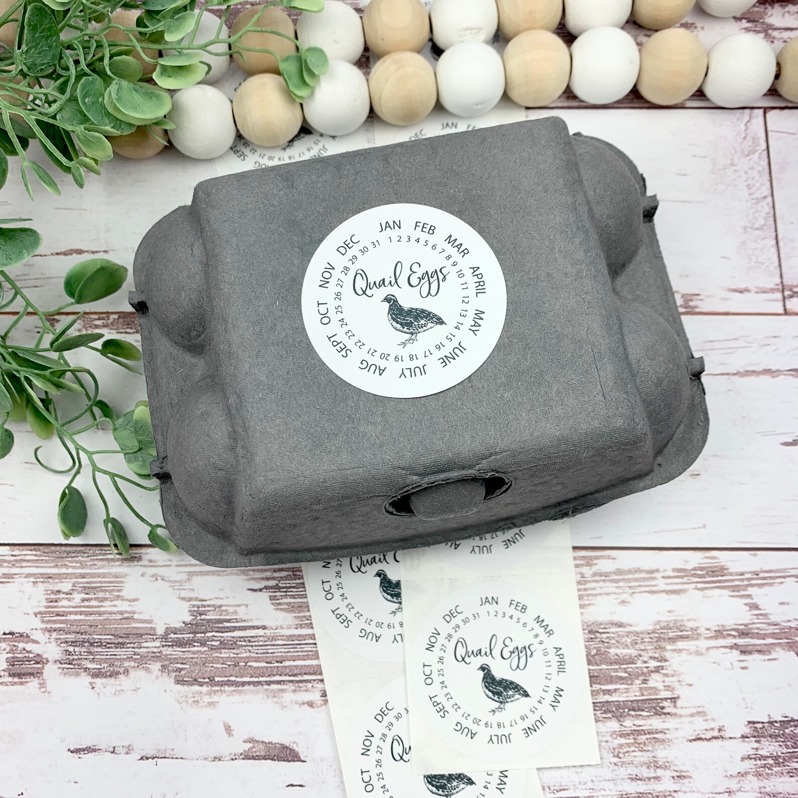 Quail Egg Stickers Quail Egg Carton Quail Egg Date Label Etsy