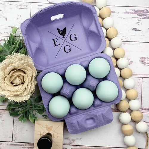 Egg Carton Stamp - Fresh Eggs - Chickens - Crazy Chicken Lady - Egg Carton Stamp - FarmhouseMaven - Chicken Lover Gift Idea - Egg Cartons