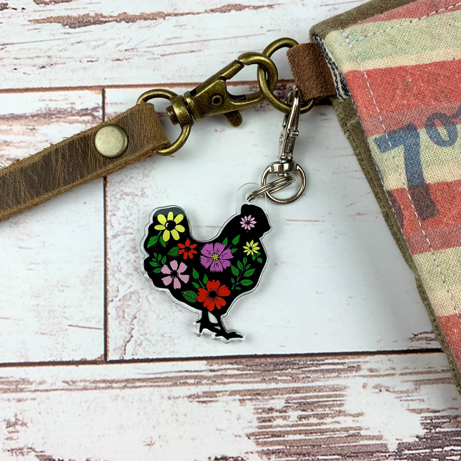 Cute Chicken Keychain Chicken Accessories Chicken Lover Etsy