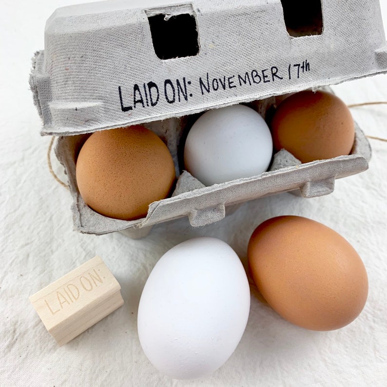 Egg Carton Stamp Laid on Date Stamp Egg Date Stamp Duck Etsy