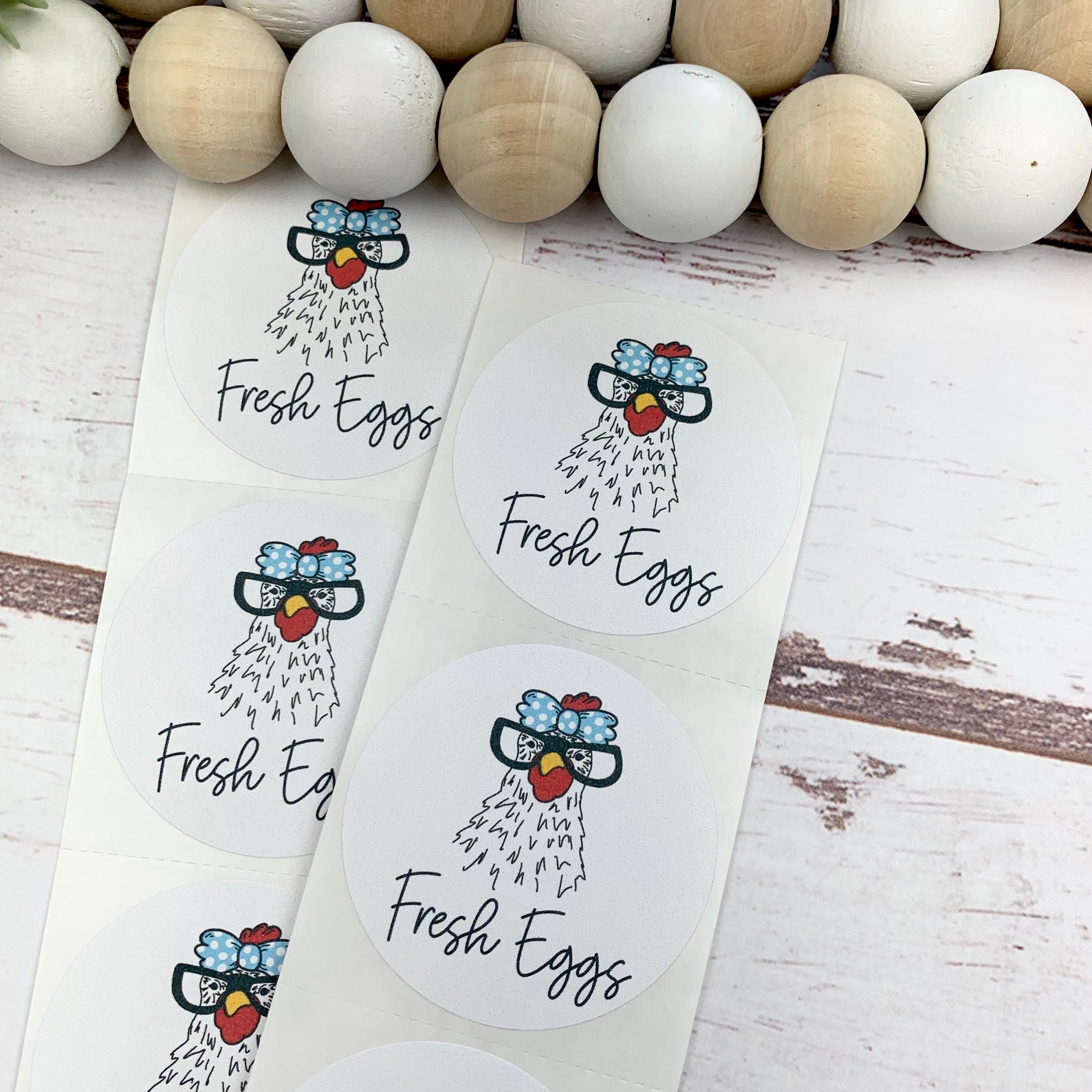 Egg Carton Label Funny Chicken Face Egg Carton Design - Etsy