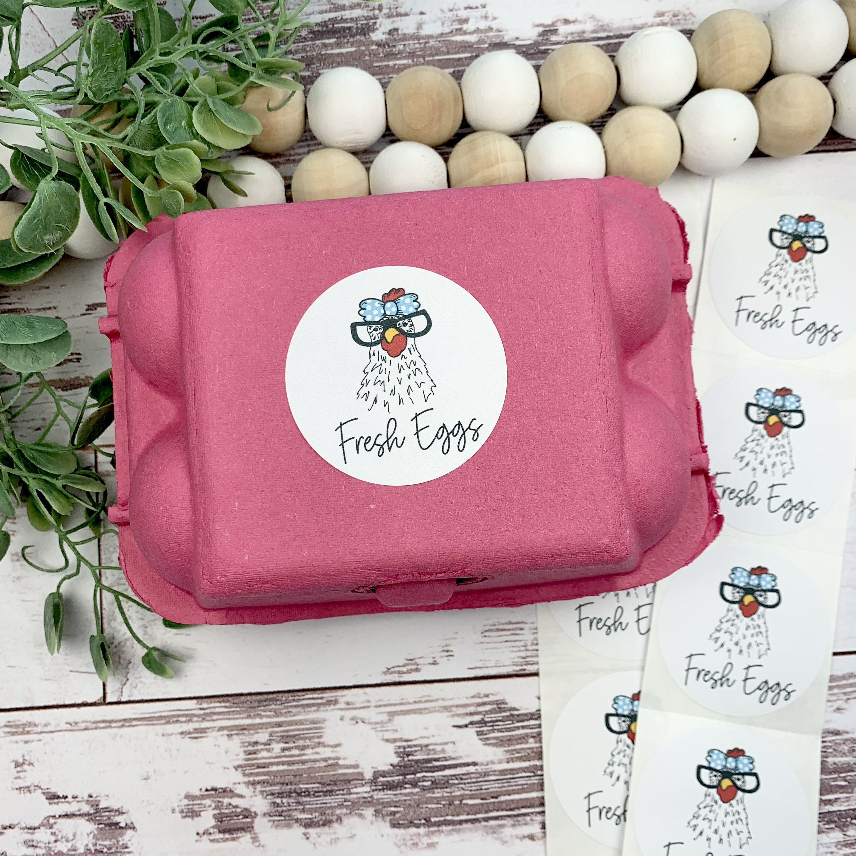 Egg Carton Label Funny Chicken Face Egg Carton Design | Etsy