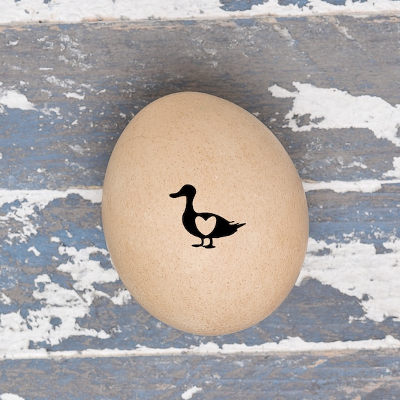 The Original Duck Heart Egg Stamp  - Duck Stamp - Duck Heart - Stamp for Duck Eggs - Fresh Duck Eggs Stamp - Mini Egg Stamp - FarmhouseMaven