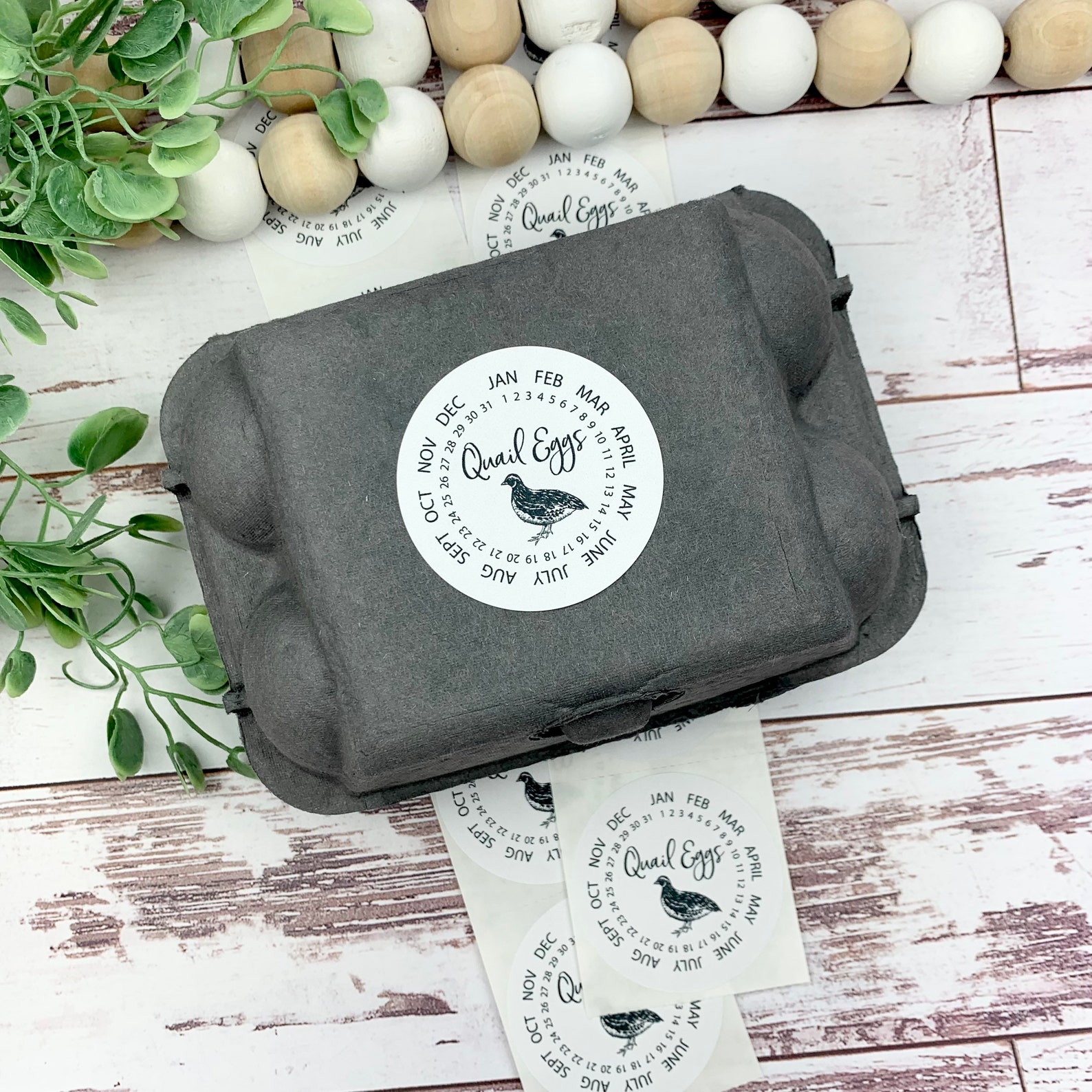 Quail Egg Stickers Quail Egg Carton Quail Egg Date Label Etsy