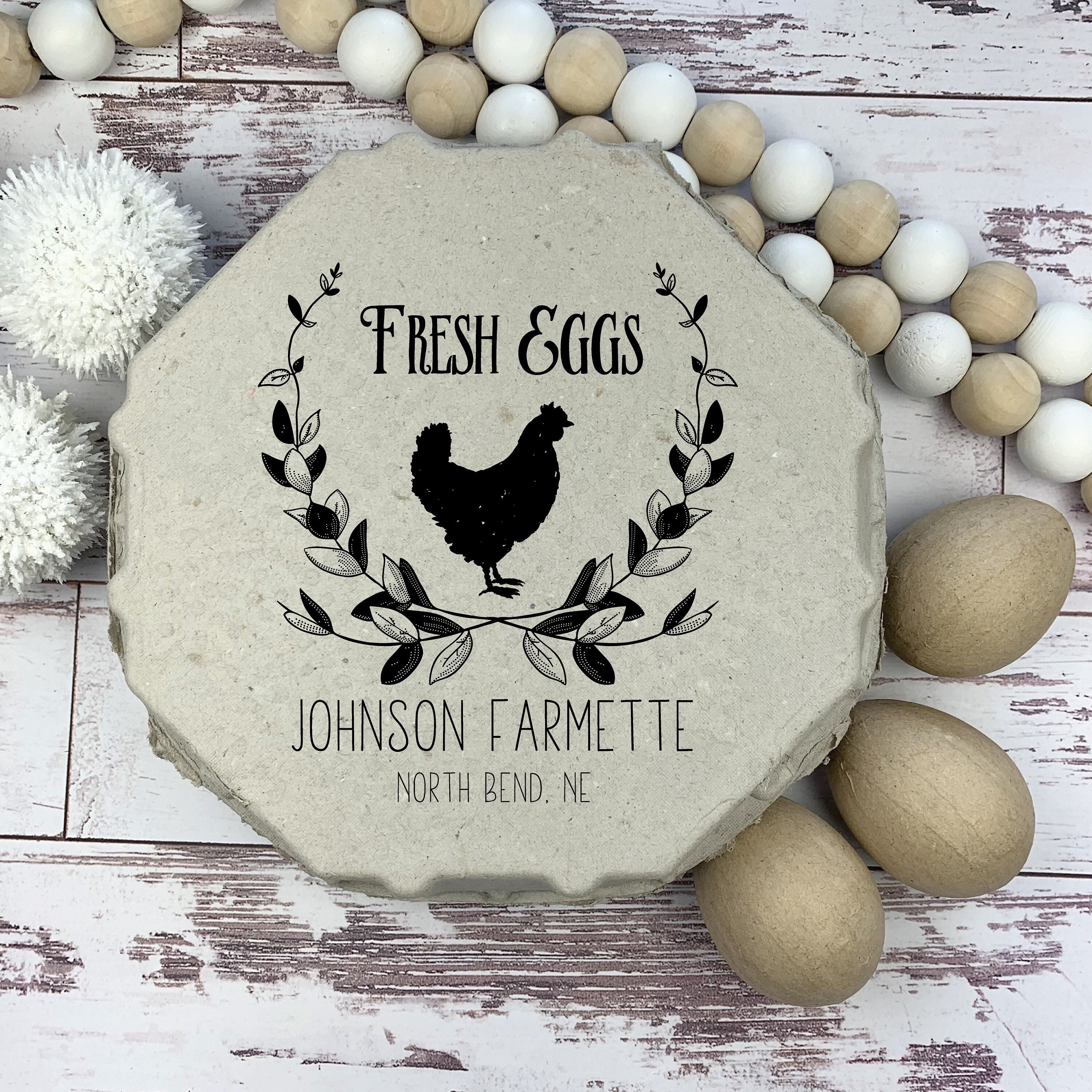  Custom Egg Stamp, Wood Personalized Chicken Egg Stamp, Egg  Carton Stamp, Chicken Coop Name Stamp, Homesteading, Farmer Gift Idea :  Office Products