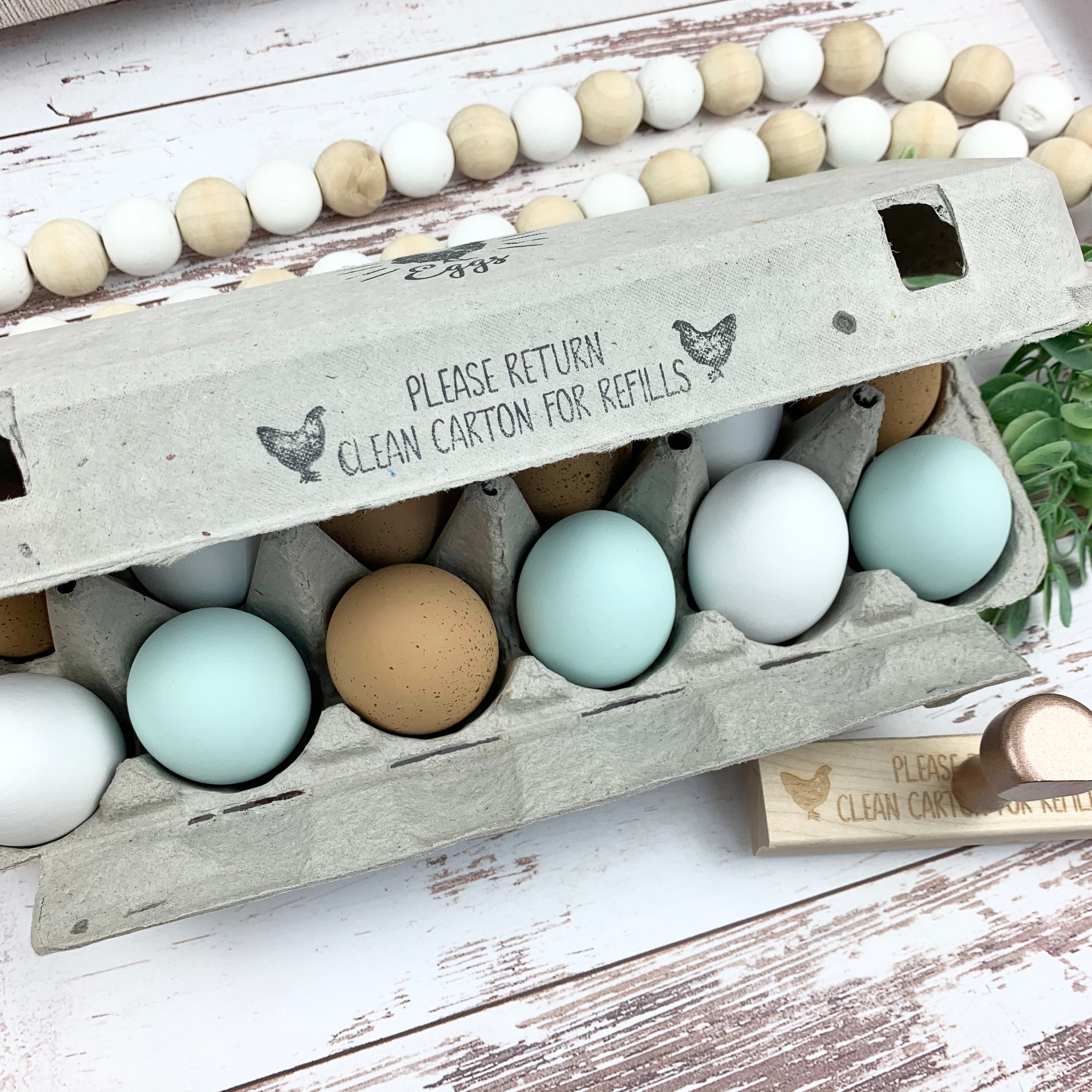 Egg carton stickers are a simple & easy way to make your cartons special 🥰  {shop link in profile} #eggcartons #farmhousemaven…