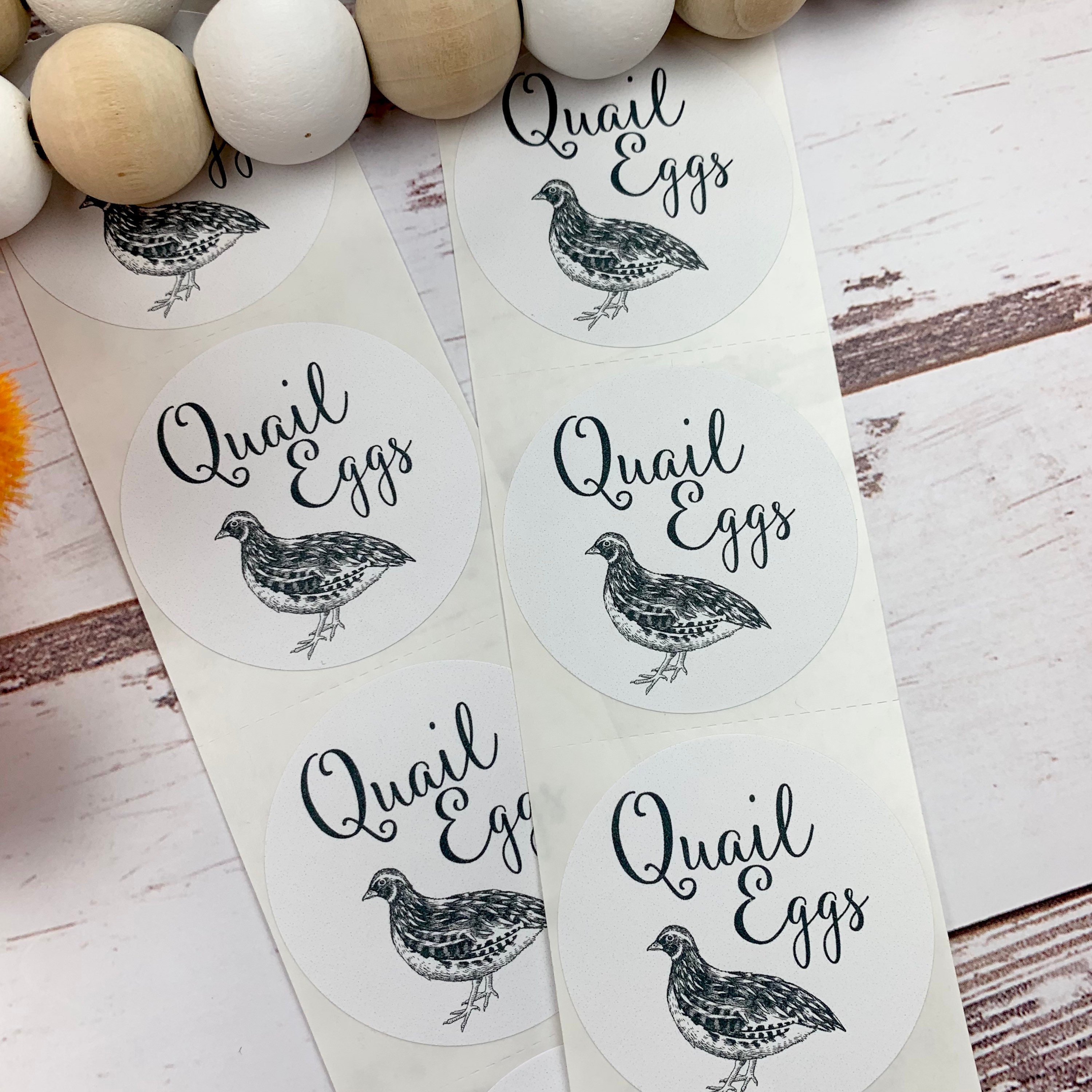 Quail Egg Carton Stickers Fresh Eggs Egg Carton Sticker Etsy