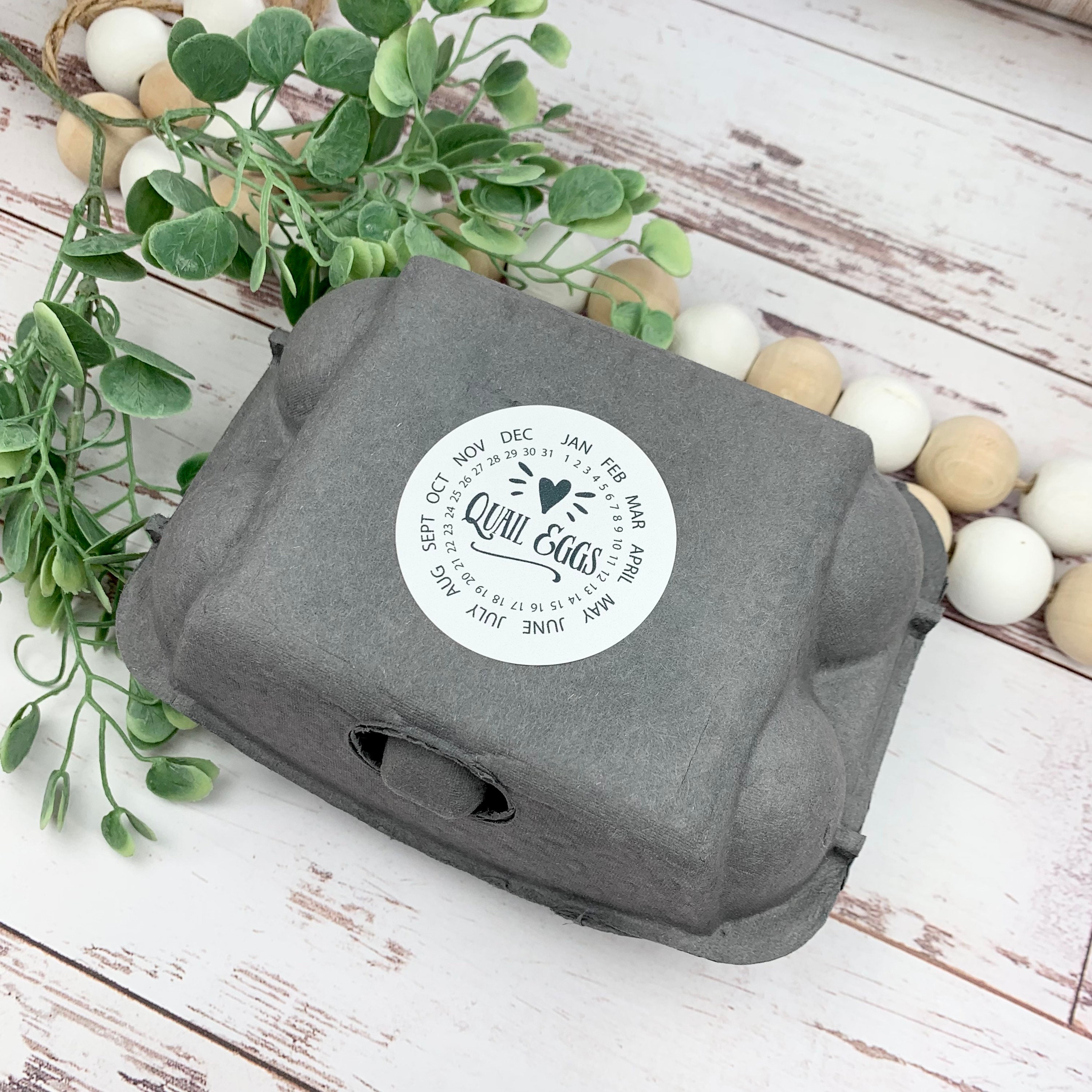 Quail Egg Stickers Quail Egg Carton Quail Egg Date Label Etsy