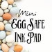 Mini Egg Safe Ink Pad - Black - Size: 1.75' x 2.5' - Food Safe Ink Pad - Egg Stamping Ink - Non Toxic Ink Pad - FarmhouseMaven 