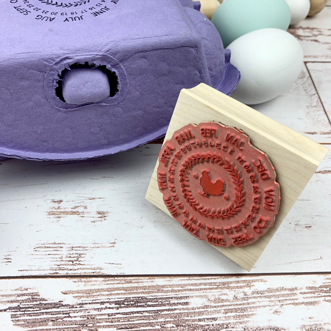 Egg Carton Stamp Egg Date Stamp Egg Carton Label Egg Etsy