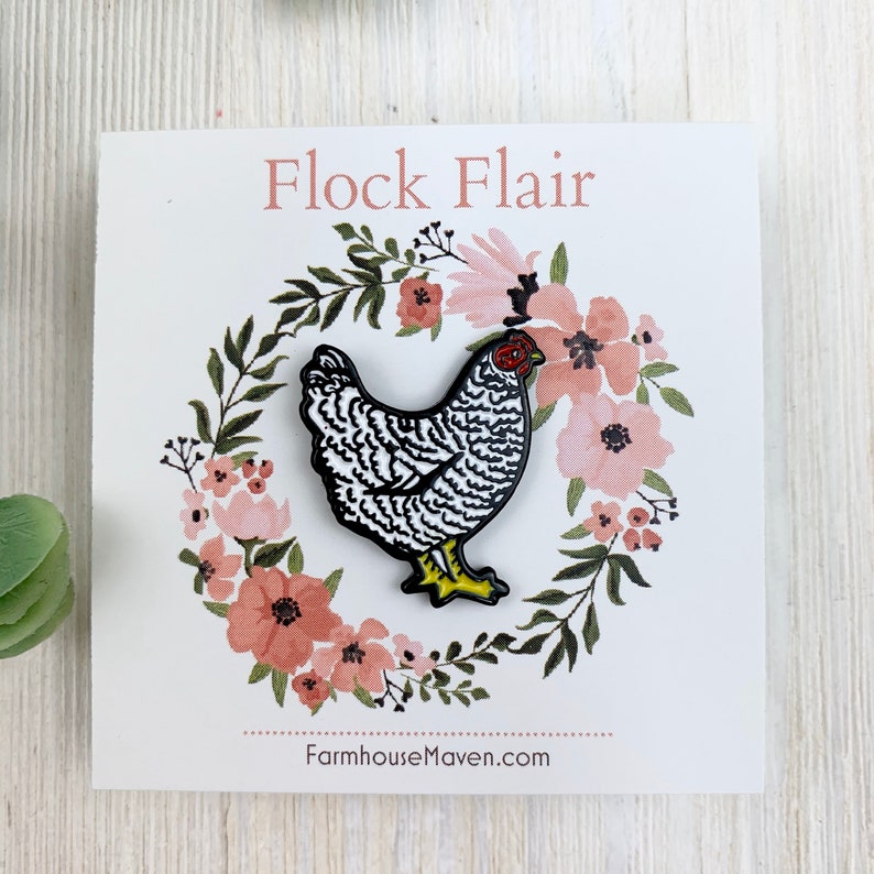 Mix and Match Enamel Chicken Pins Cute Chicken Pin Fresh Etsy