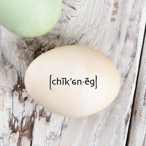 Egg Stamp - Mini Egg Stamp -  Funny Egg Stamp - Fresh Eggs Stamp -  Chickens - Chicken Stamp - Backyard Farmer Gift - FarmhouseMaven