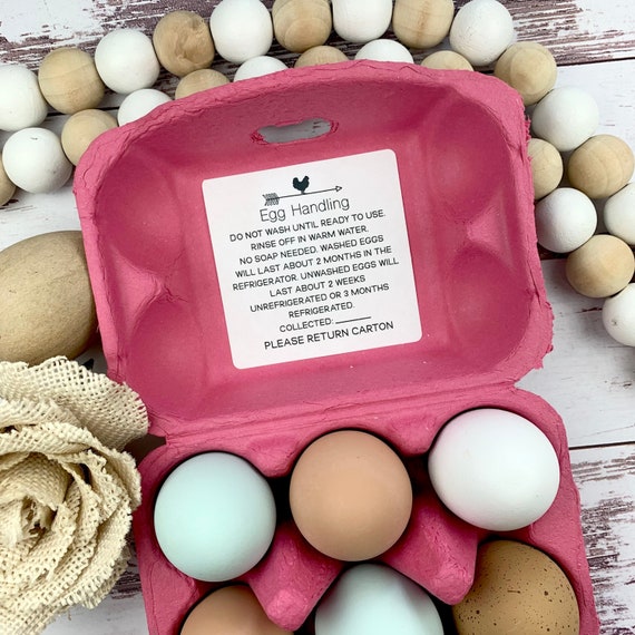 Egg Handling Stickers – Farm Fresh Egg Carton Labels