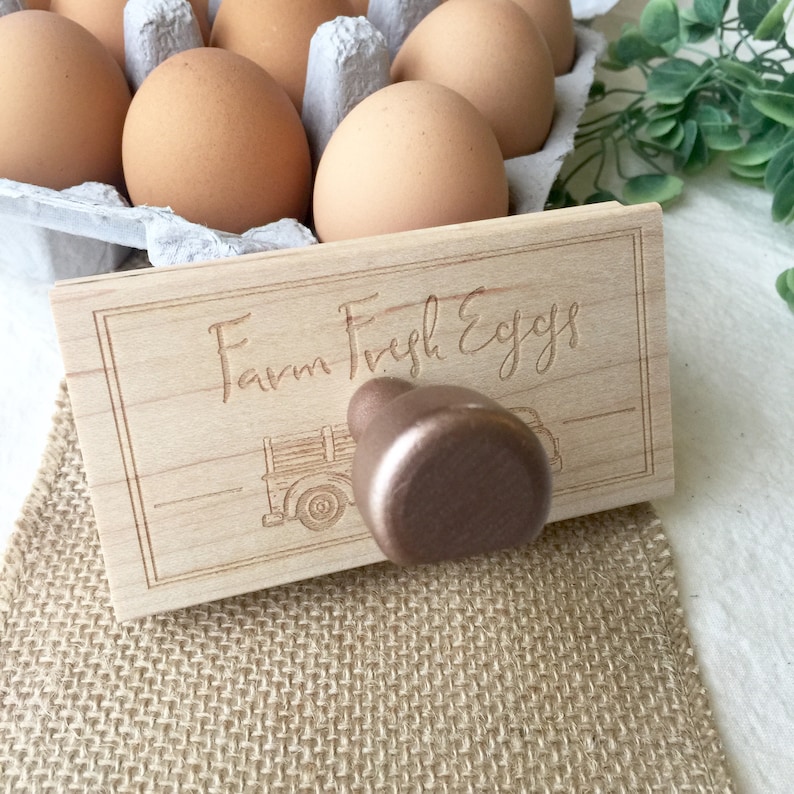 Egg Carton Stamp With Truck Farm Fresh Eggs Fresh Eggs Etsy