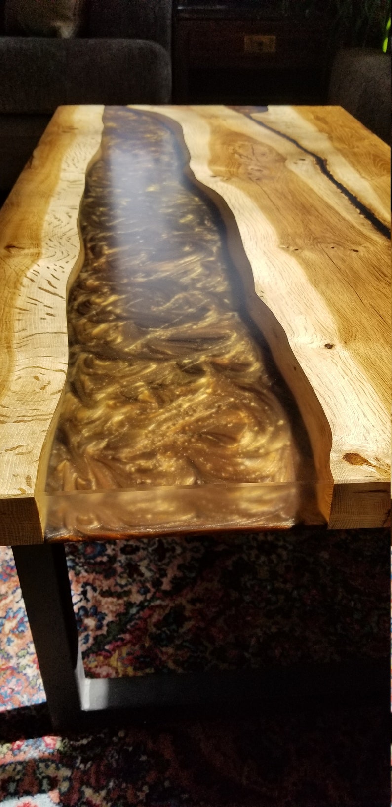 Epoxy River Coffee Table Live Edge Coffee Table Epoxy River Table ...