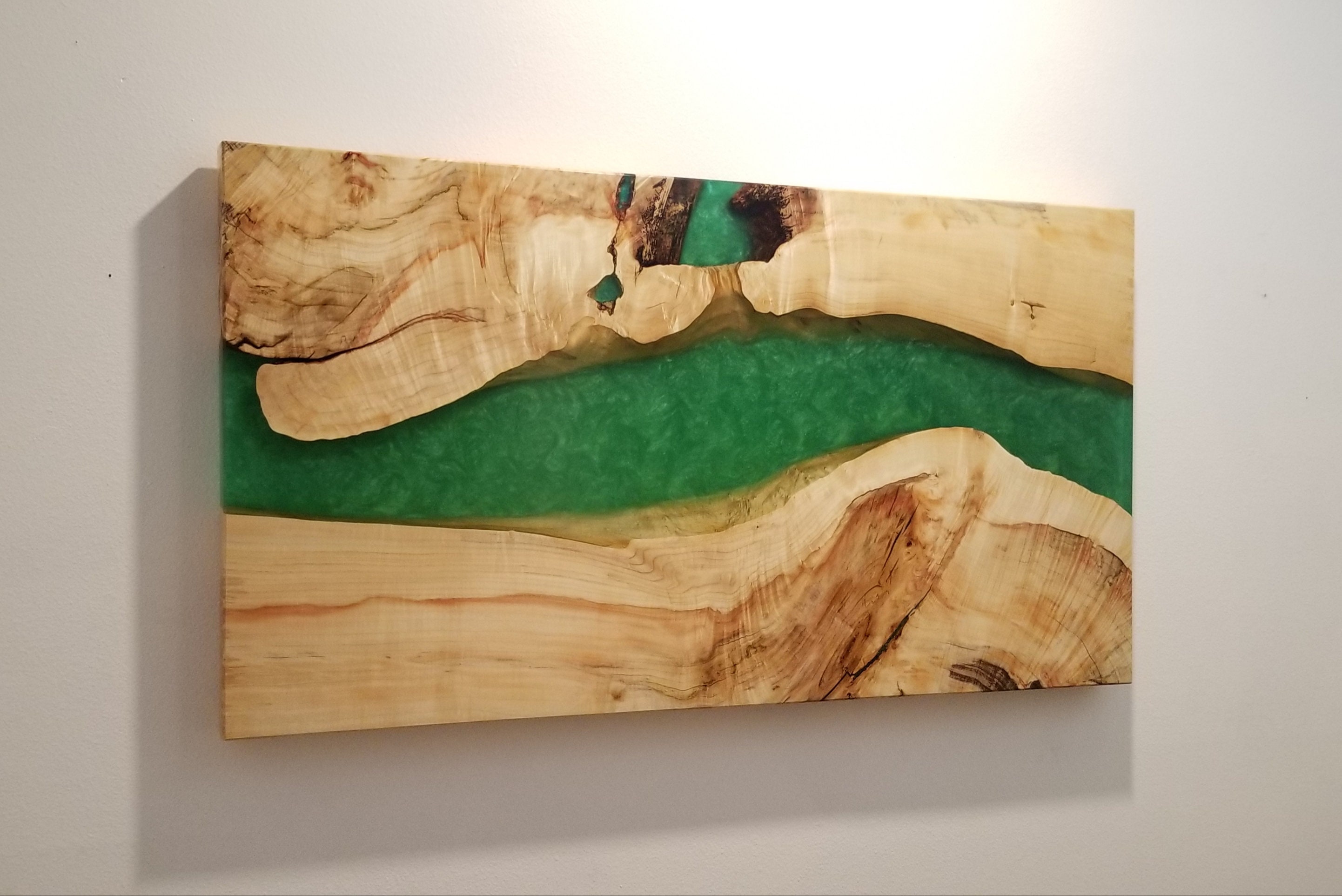 SOLD Wood and Epoxy Wall Art Large Live Edge Epoxy River Etsy