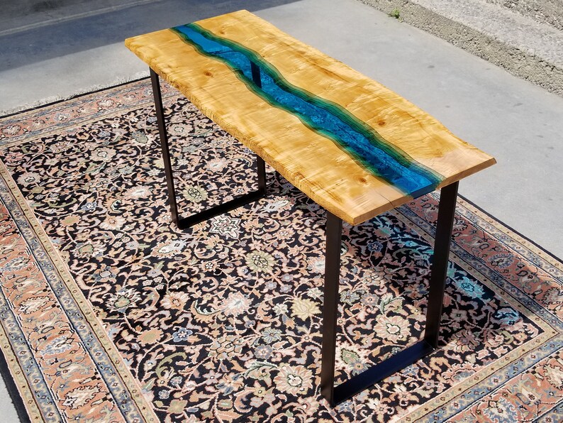 Sold Epoxy Table Live Edge Coffee Table Epoxy Resin Etsy