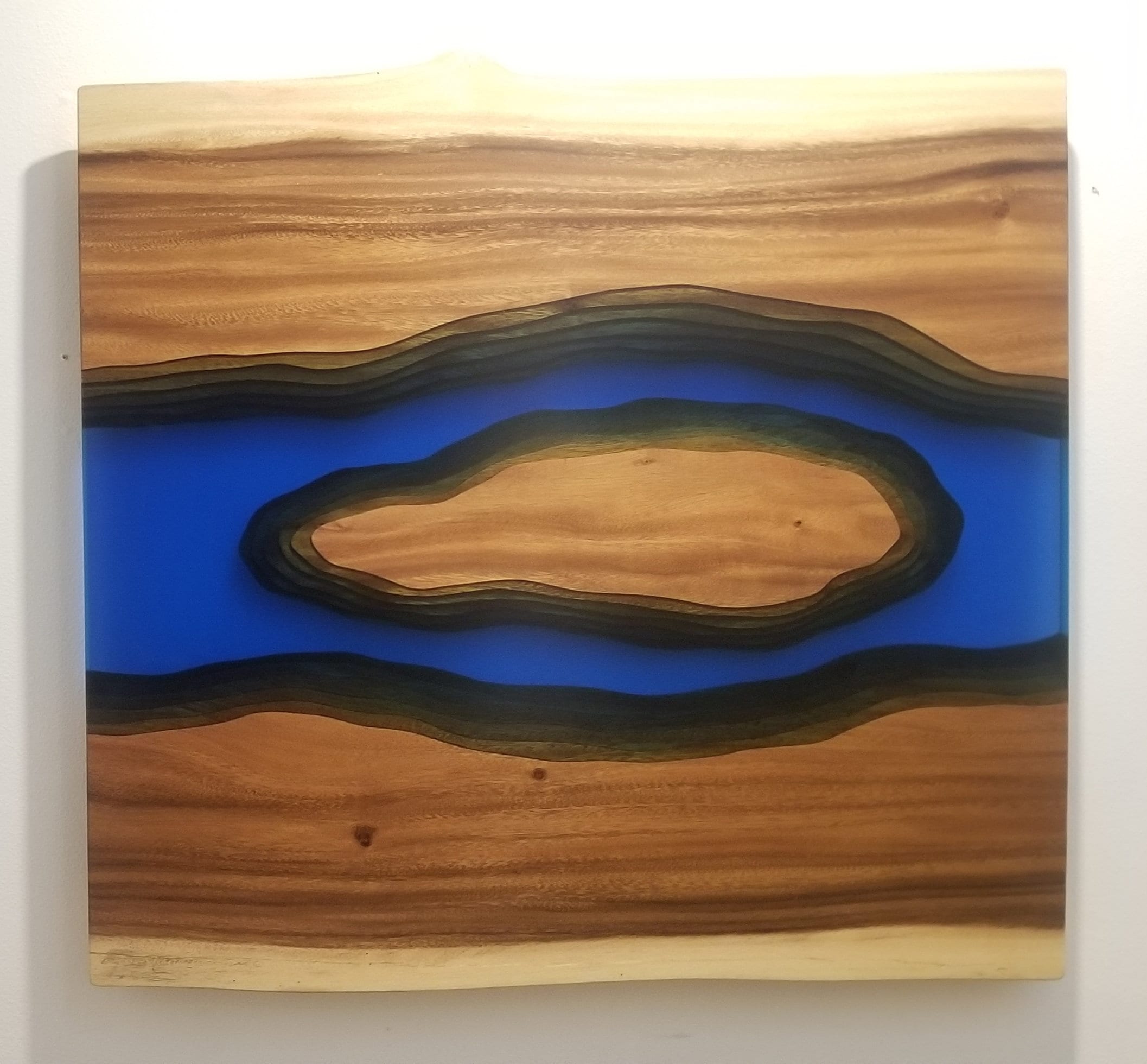 Wood and Epoxy Wall Art Large Live Edge Epoxy River Wall Mount Wall