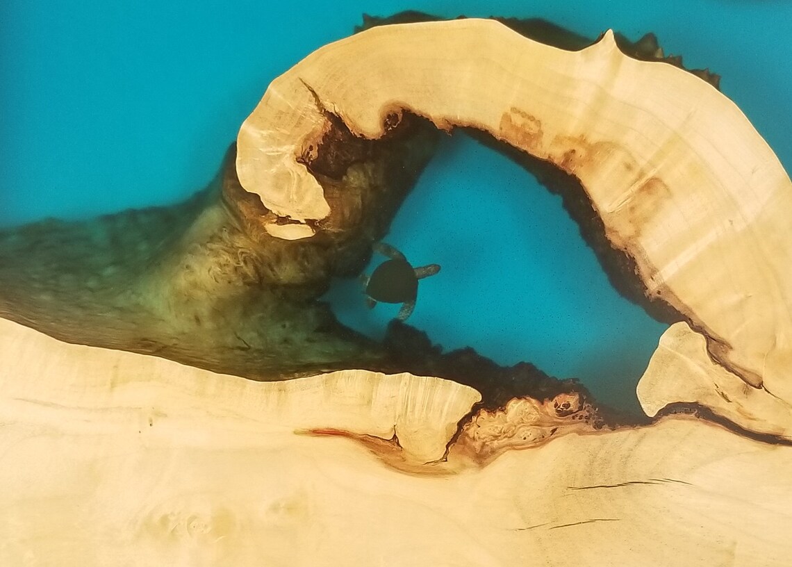 Segmented Wood and Epoxy Wall Mount Epoxy Table Wall Hang Etsy