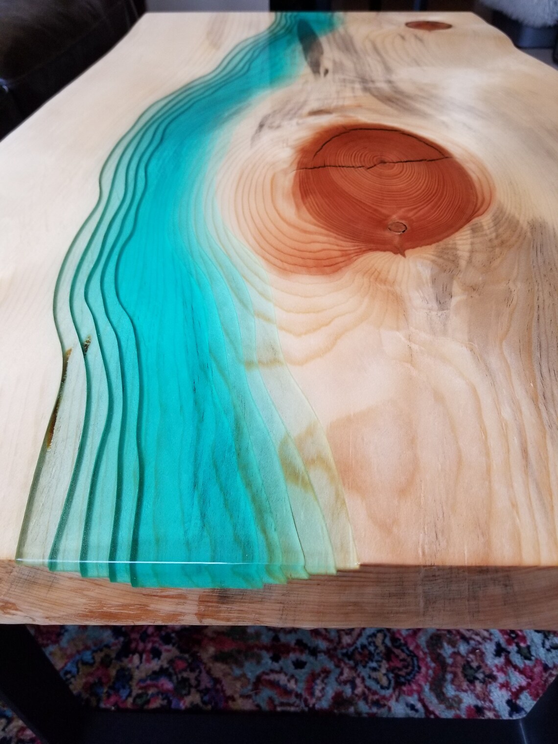 SOLD epoxy River Coffee Table Live Edge Coffee Table Wood Etsy
