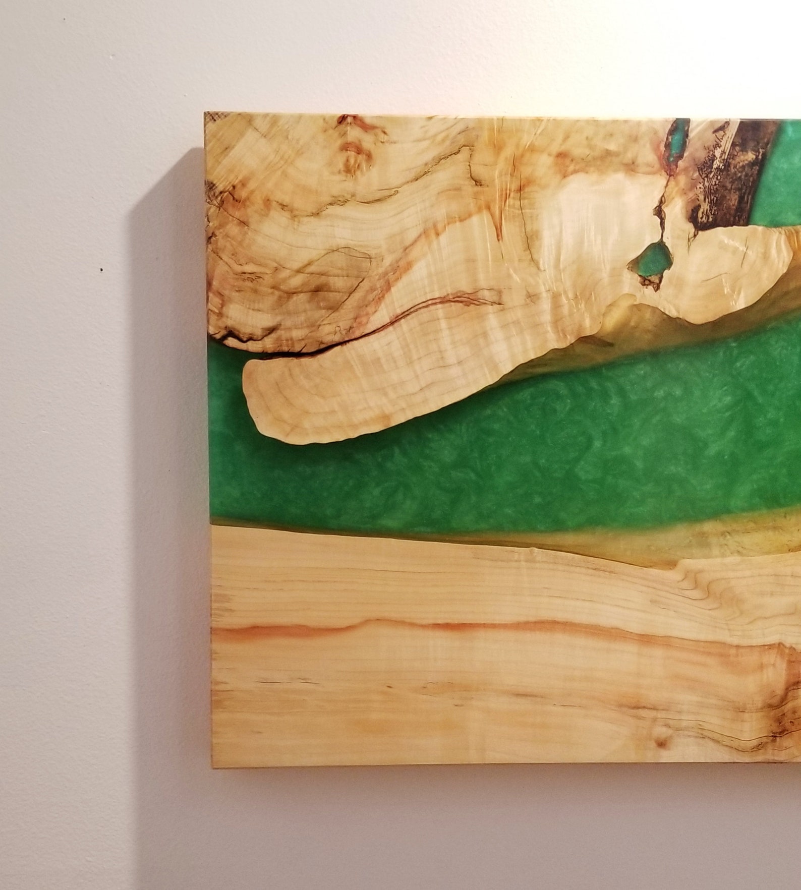 SOLD Wood and Epoxy Wall Art Large Live Edge Epoxy River Etsy
