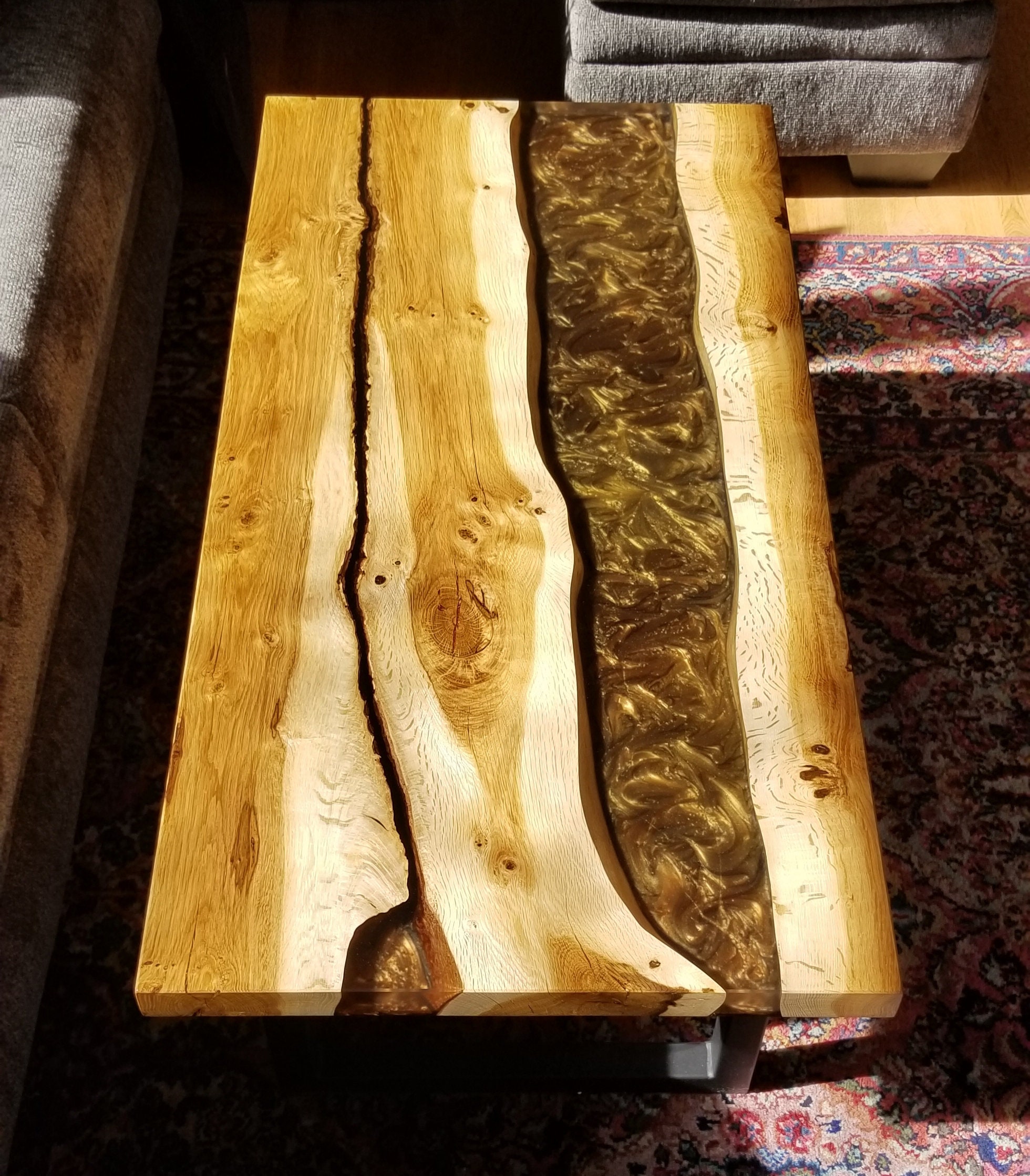 Epoxy River Coffee Table Live Edge Coffee Table Epoxy River Table ...
