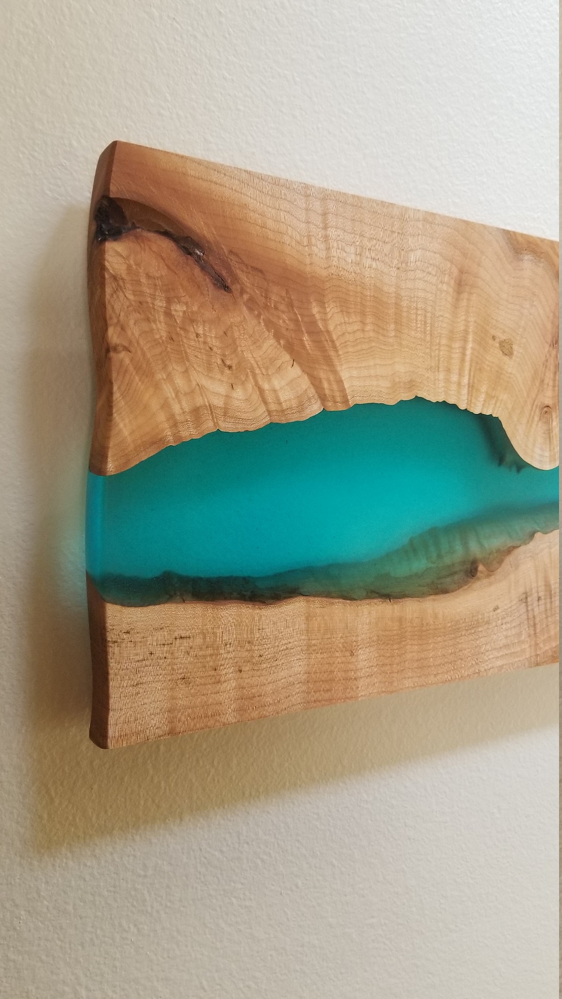 MADE TO ORDER Wood and Epoxy Wall Art Epoxy River Wall Mount Wood and Epoxy Art Live Edge Epoxy