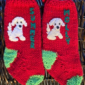 Golden Doodle stocking, Made to Order Christmas stocking for golden doodle, Dog xmas stocking, pet stocking, handmade, custom xmas stocking