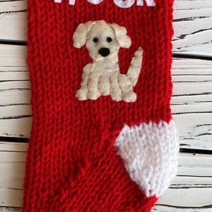 Labrador Dog Stocking, Custom Christmas stocking for Labrador Retriever