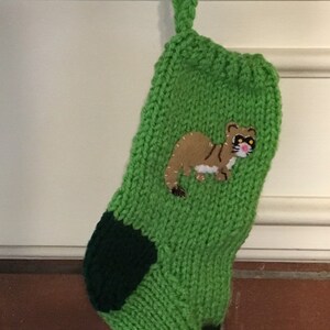 Ferret stocking, pet stocking for ferret stocking, ferret Christmas stocking, small animal stocking, exotic pet Xmas stocking