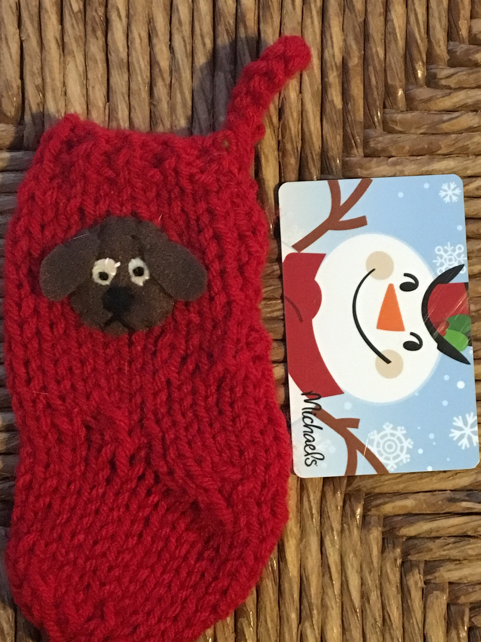Dog Gift Card Holder Dog Lovers Gift Card Stocking miniature Etsy