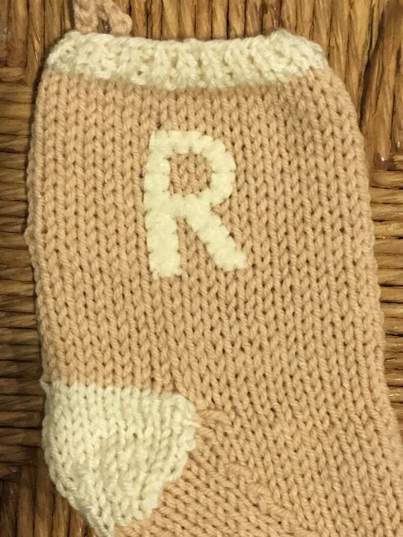 monogram made to order handmade stocking cat stocking personalized pet stocking w initial Custom Initial Stocking for dog monogrammed